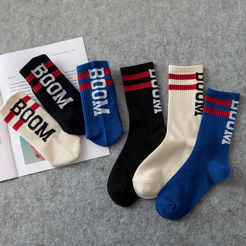 Men's Fashion Casual Mid-calf Cotton Socks