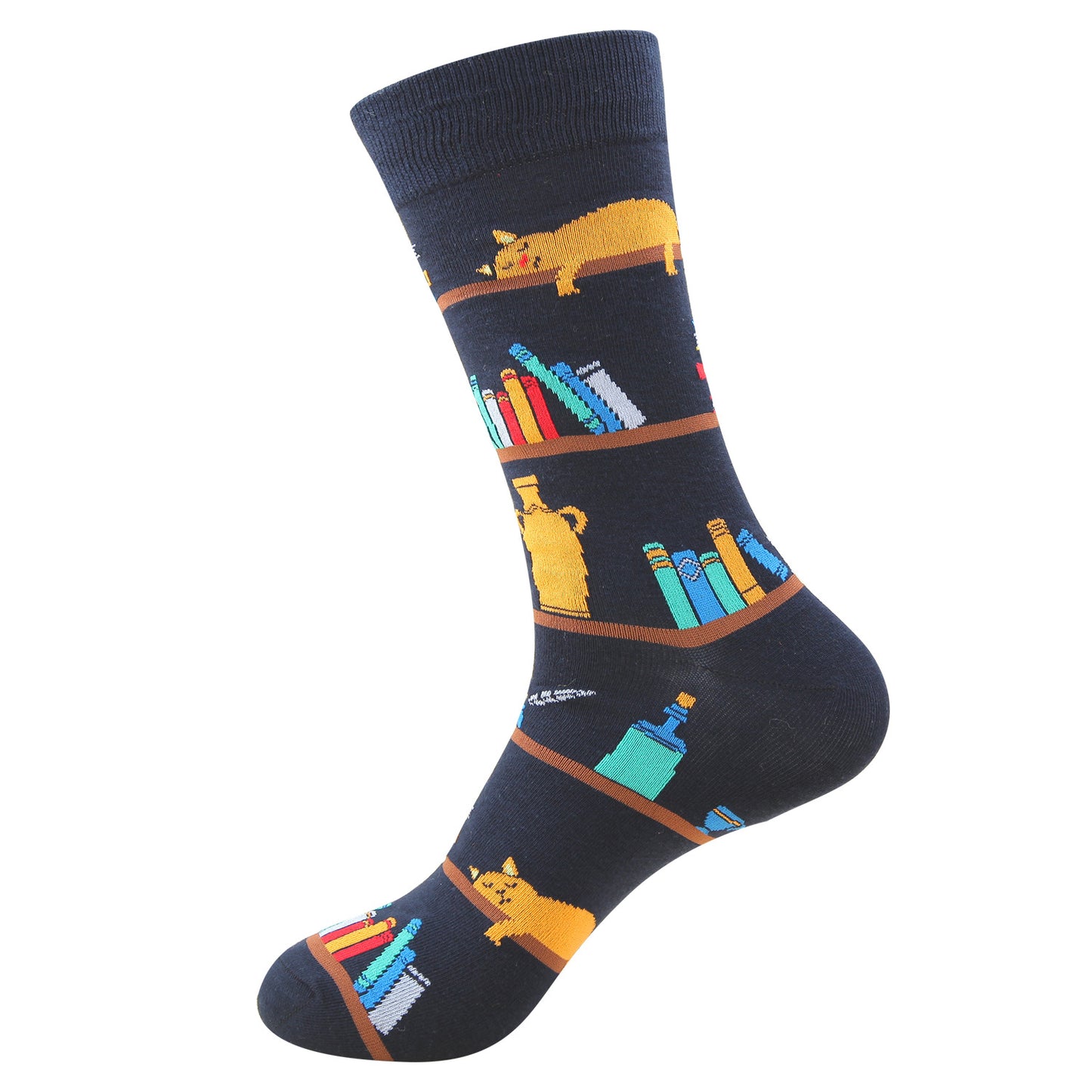 Santa Elk Cartoon Cotton Socks