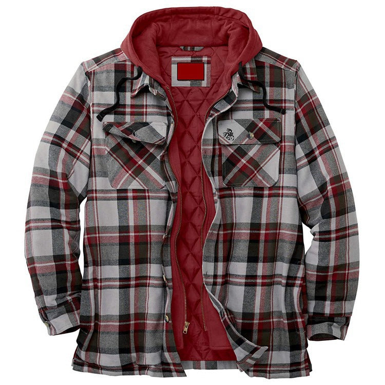 Non-Positioning Printed Loose Hooded Jacket Coat Shirt