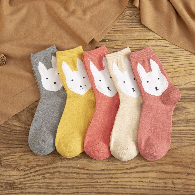 Golden Fawn Rabbit Hair Socks Women's Stockings