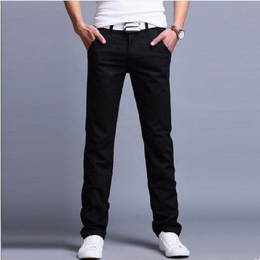 Trendy Slim Four Seasons Long Pants Men's Work Pants