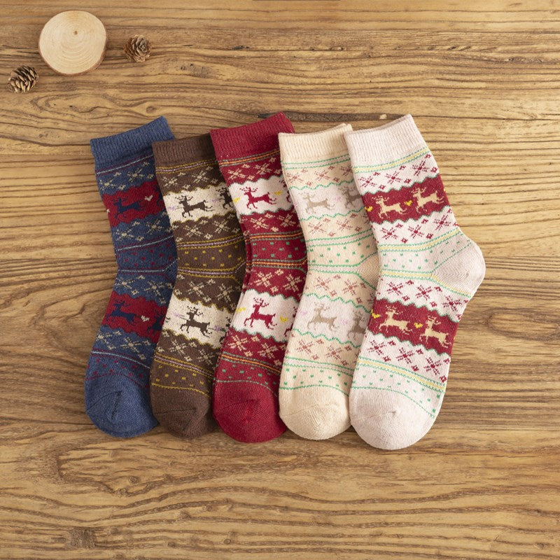 Golden Fawn Rabbit Hair Socks Women's Stockings