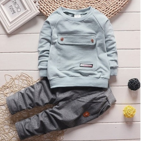 toddler baby clothes children suit 0-3 years old suit + pants children's sportswear boys girls children's clothing brand