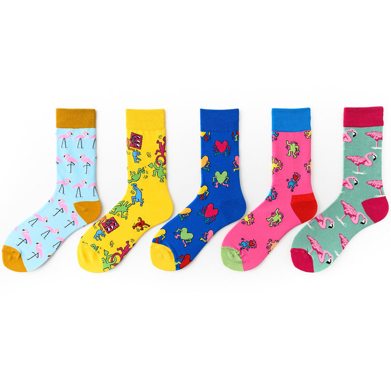 Men's Long Cotton Socks European And American Socks