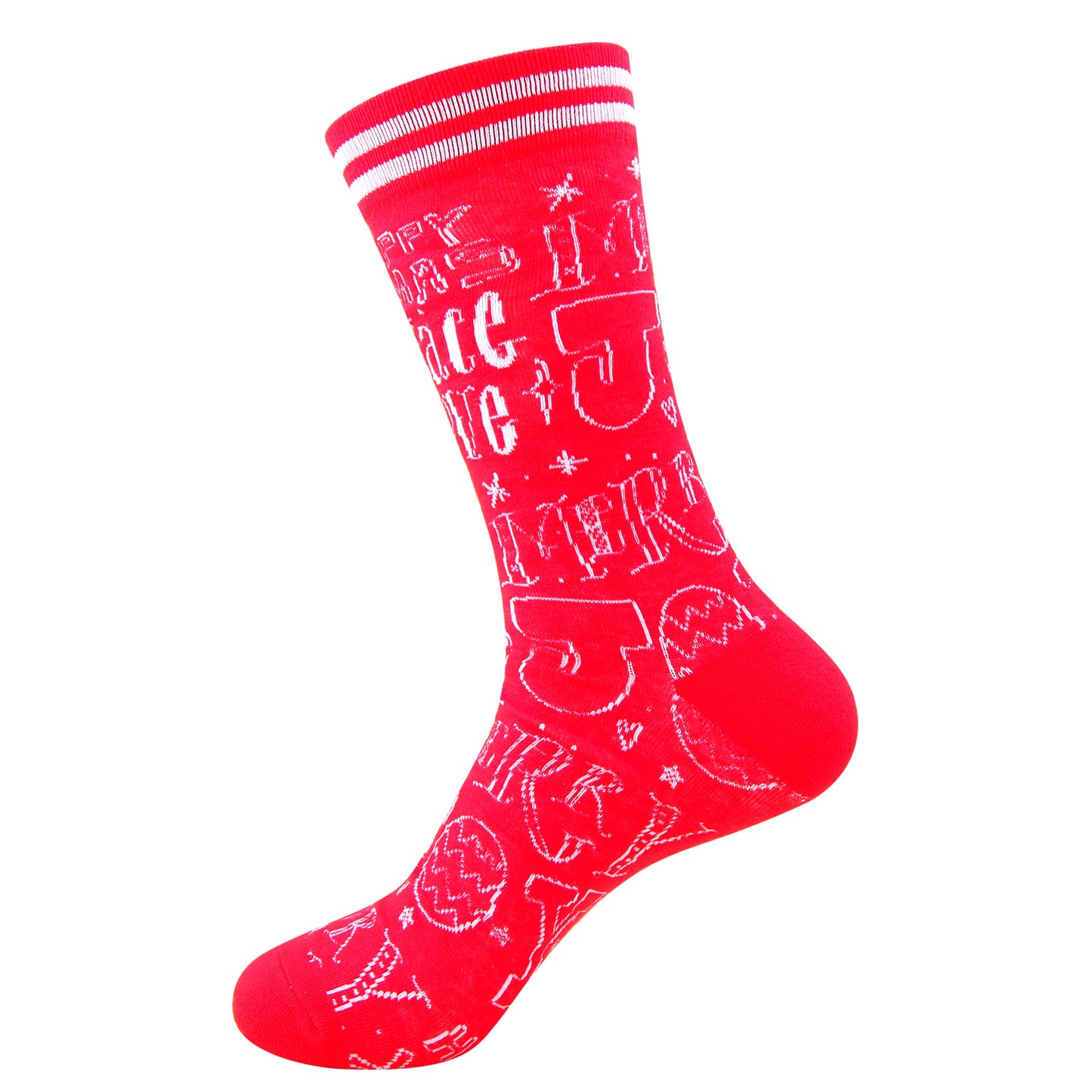 Santa Elk Cartoon Cotton Socks