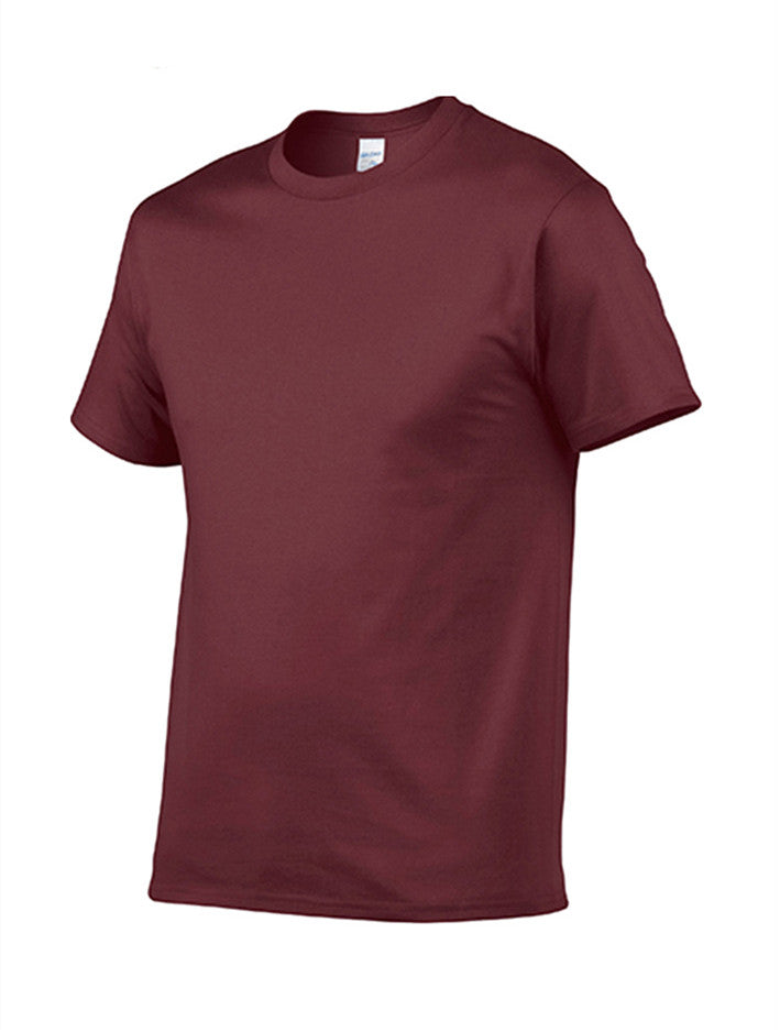 Men's cotton round neck bottoming shirt