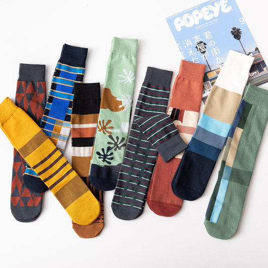 Pile socks AB asymmetric socks