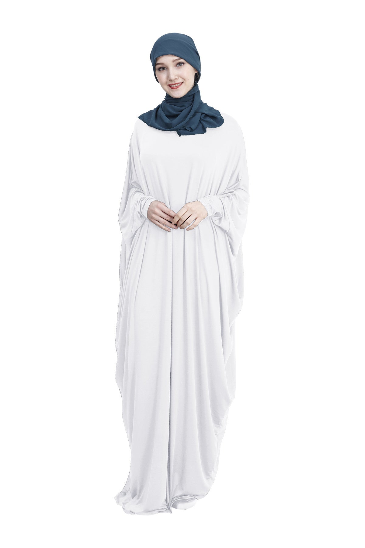 Arab Muslim Casual Clothing Multi-color Bat Sleeve Robe