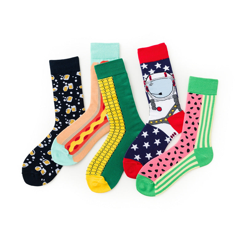 Men's Long Cotton Socks European And American Socks