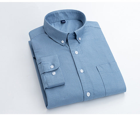 Shirt Men's Spring And Autumn Pure Color Pure Cotton Corduroy Long-sleeved Shirt Youth British Style Thin Shirt Jacket