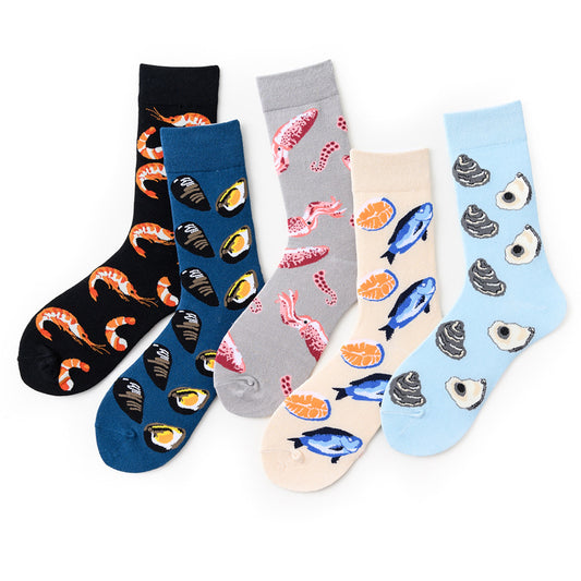 Men's Long Cotton Socks European And American Socks