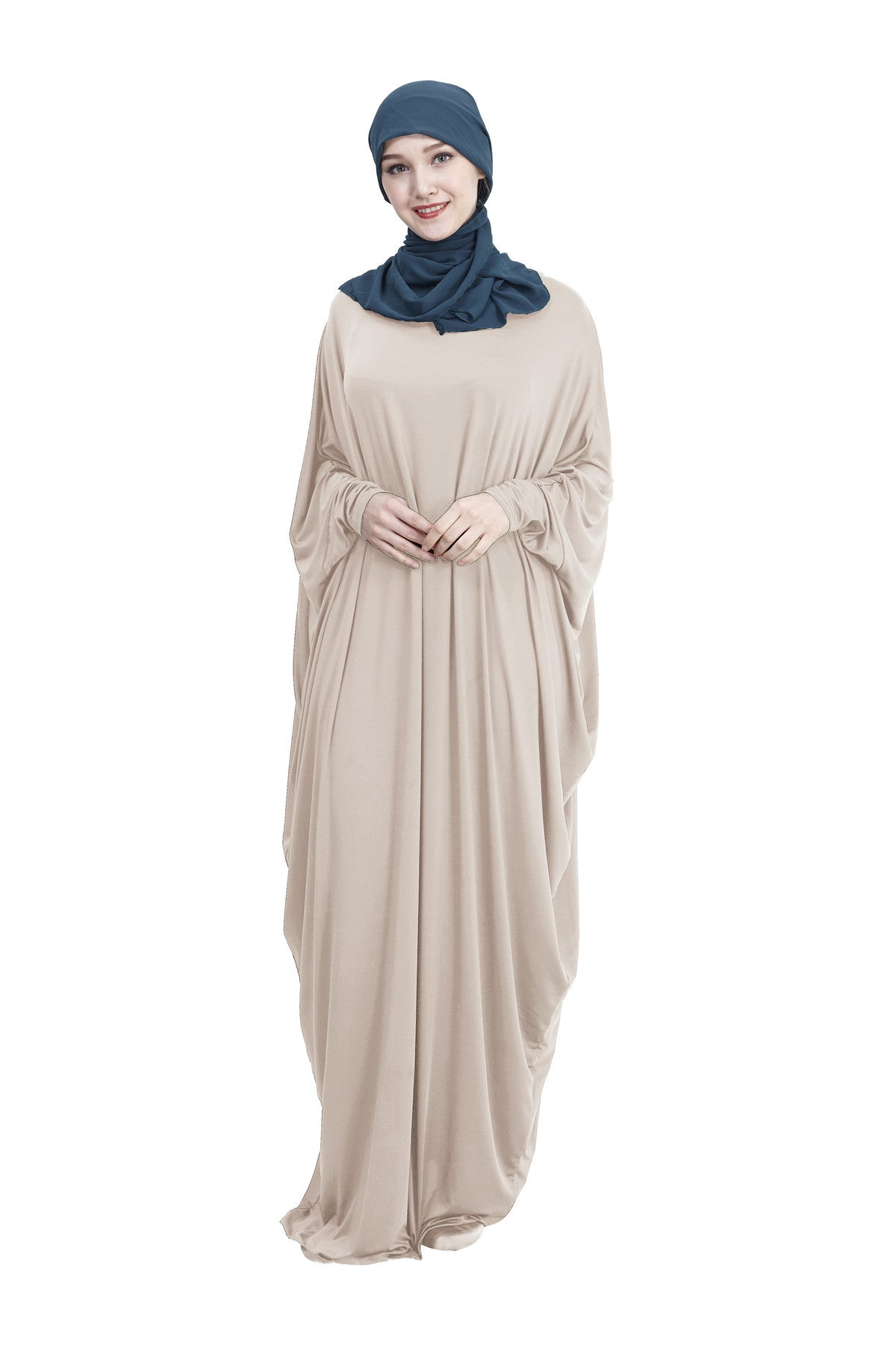 Arab Muslim Casual Clothing Multi-color Bat Sleeve Robe