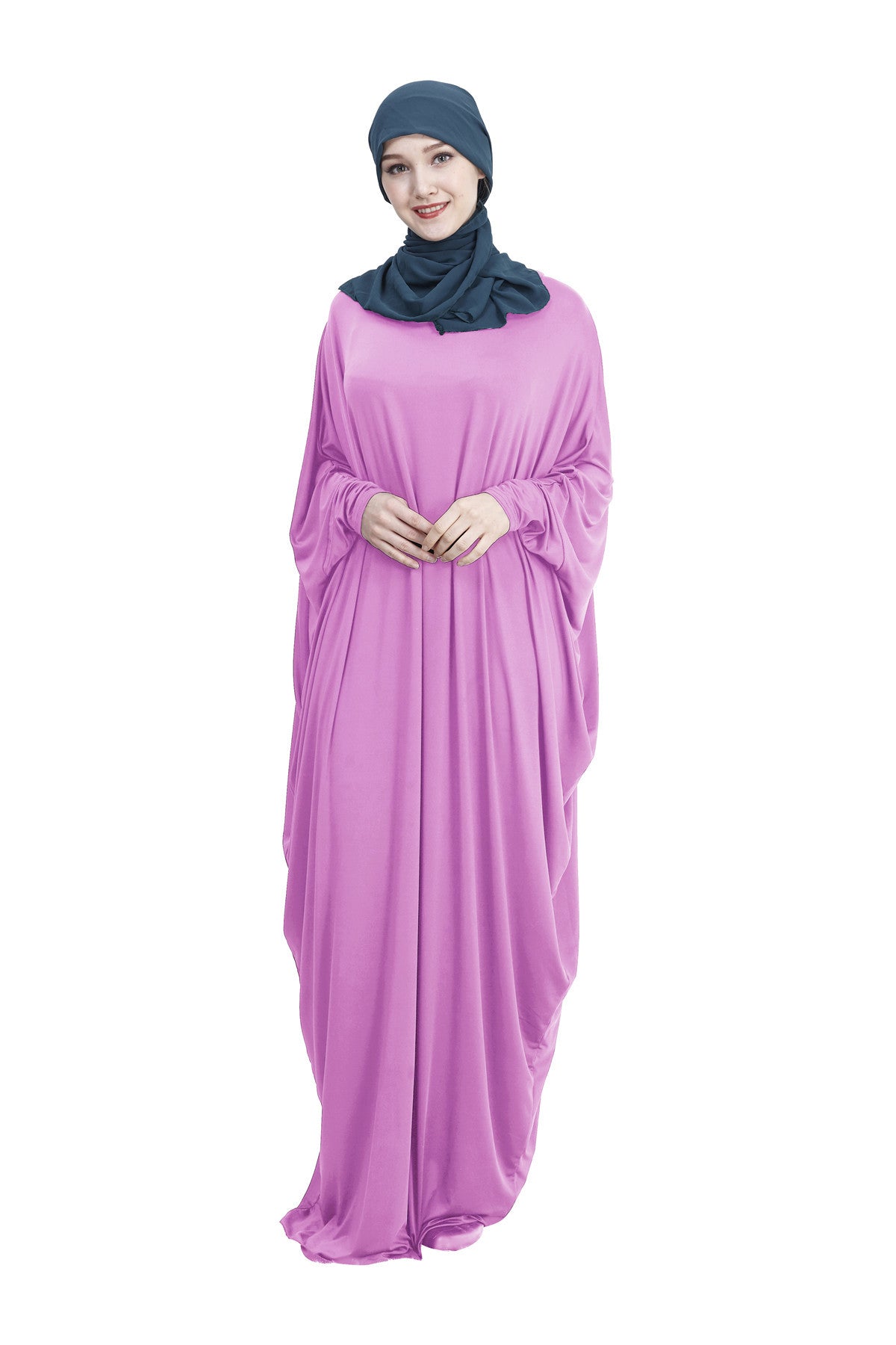 Arab Muslim Casual Clothing Multi-color Bat Sleeve Robe