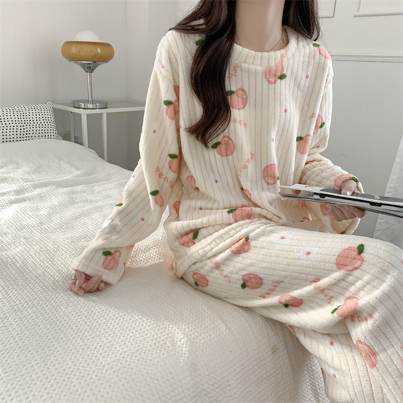 Women's Pajamas Autumn Winter Warm Pyjamas Sets