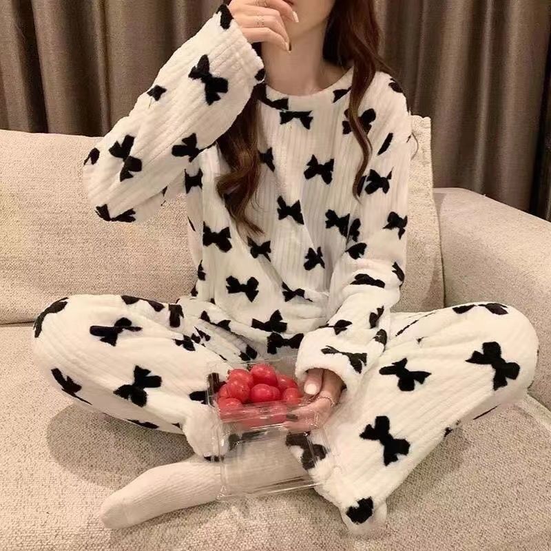 Women's Pajamas Autumn Winter Warm Pyjamas Sets