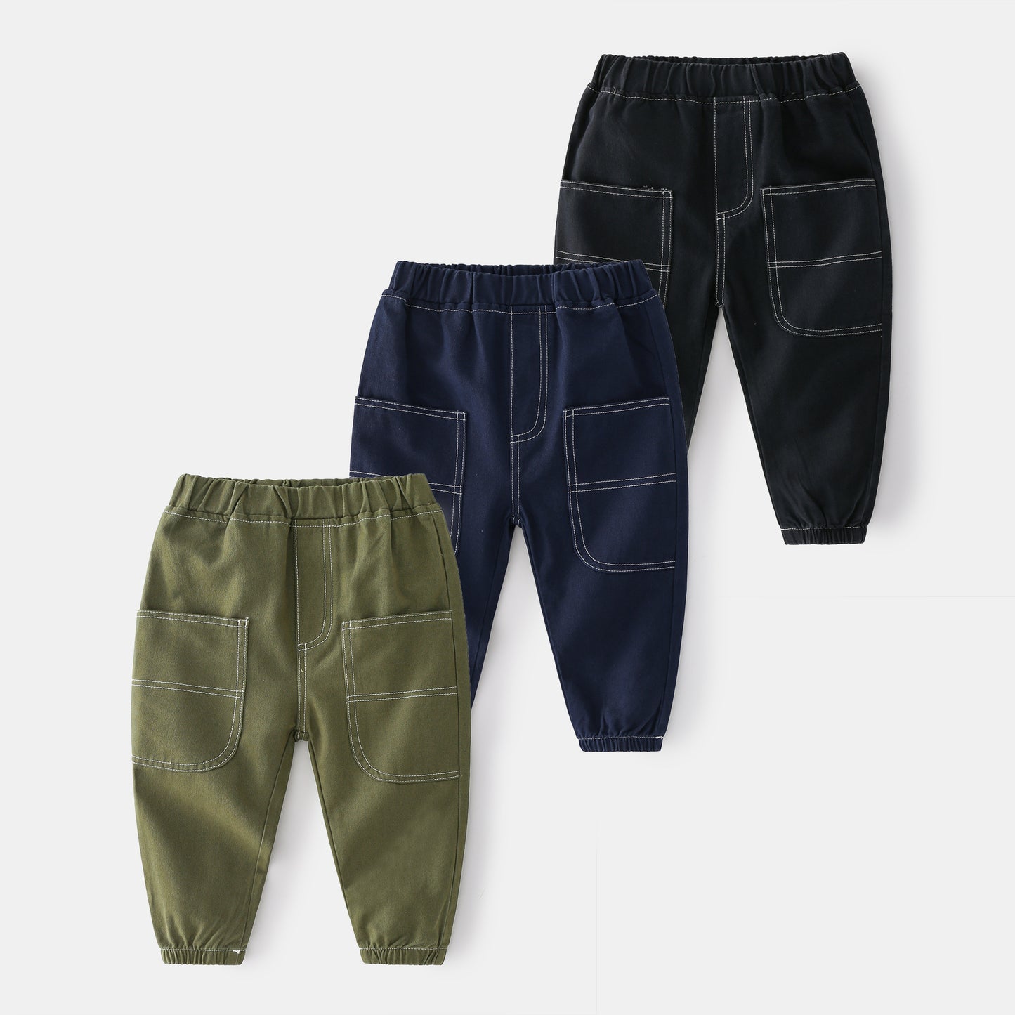 Trousers Children's Wear Trendy Handsome Mid-waist Middle And Small Boys Trousers