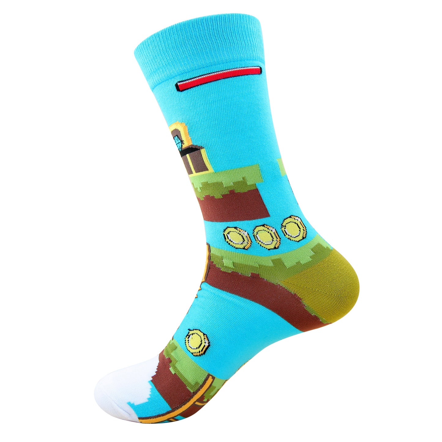 Santa Elk Cartoon Cotton Socks