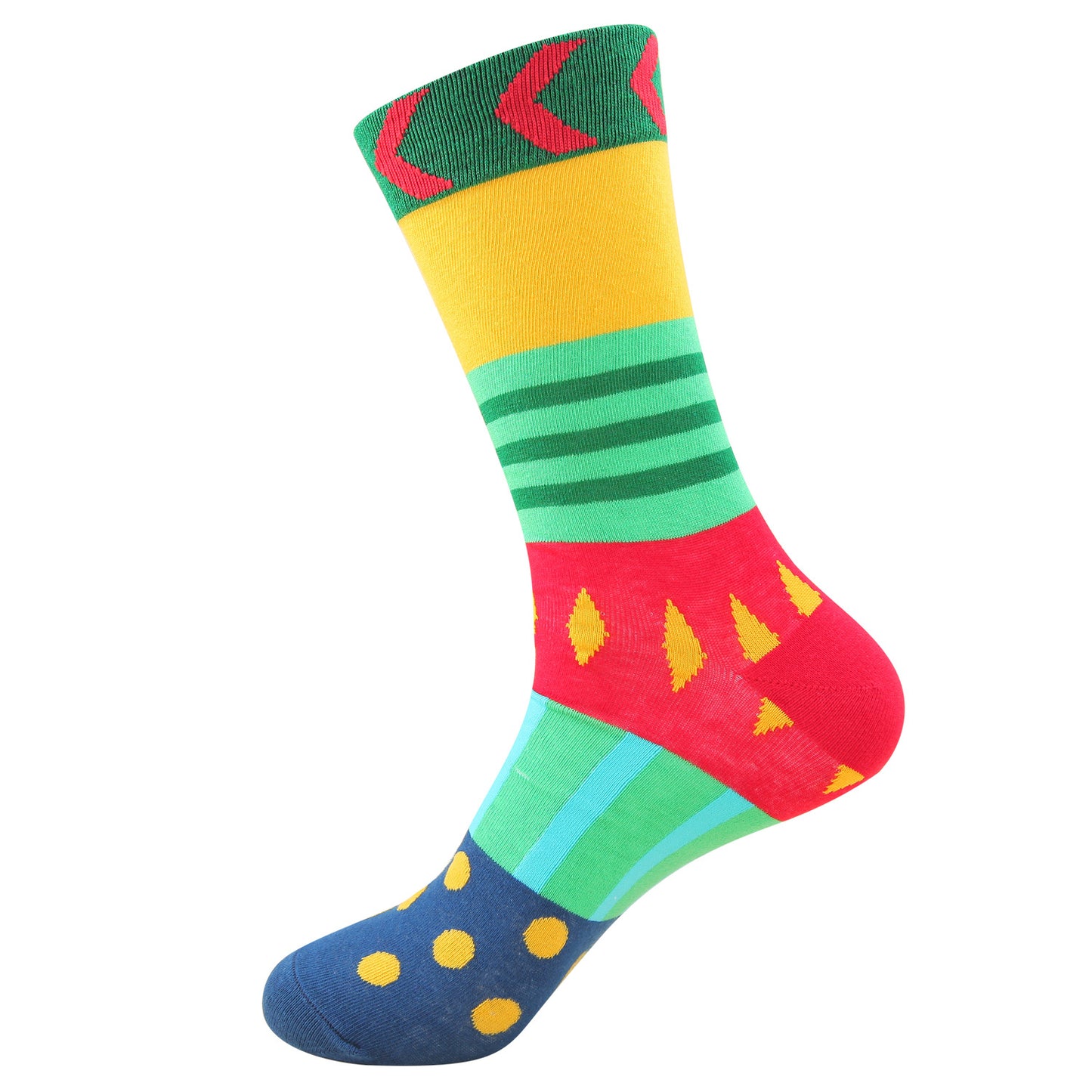 Santa Elk Cartoon Cotton Socks